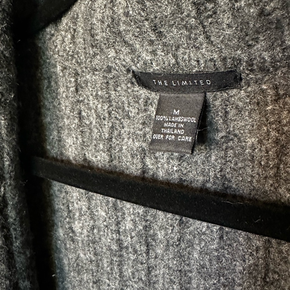 The Limited Charcoal Wool Blend Jacket